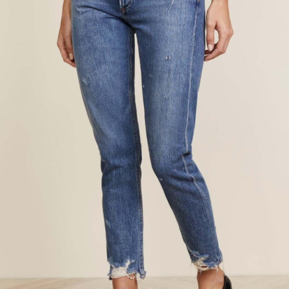 AGOLDE Blue Jamie High -Rise Skinny XS - Picture 2 of 7